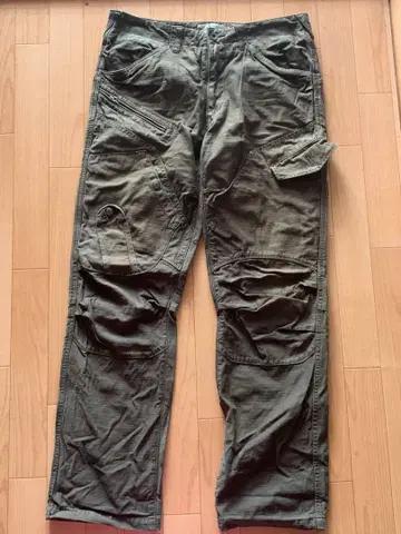 AVIREX 카고 팬츠 밀리터리 팬츠 카키 기믹 y2k