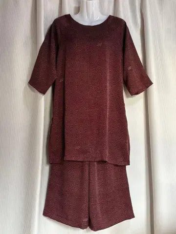 에도 코몬 기모노 리메이크 R 튜닉 와이드 팬츠 셋업 핸드메이드