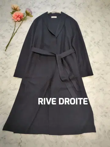 RIVE DROITE 리브 드와 울 리버 코트 네이비