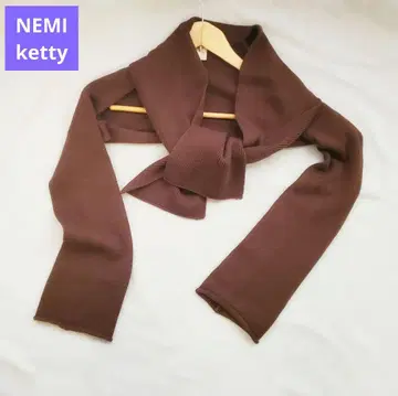 [ NEMI ketty ] 니트 볼레로 브라운