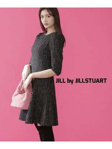 JILL by JILLSTUART 체인 트림 플레어 원피스