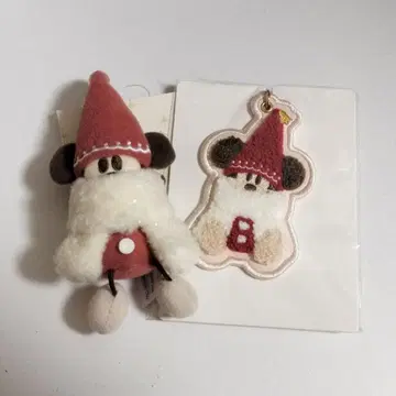 디즈니 릴린린 봉제 인형 참 키체인 빨간색 레드