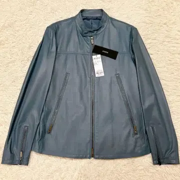 2023년 새상품 L 사이즈 조제프 싱글 라이더 가죽 자켓 파랑