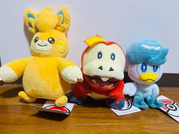 포켓몬 봉제 인형 세트 | 뜨아거, 꾸왁스, 웨니발