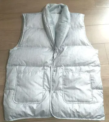 군제!! 가볍고 따뜻한! 다운 베스트 L 사이즈 실버