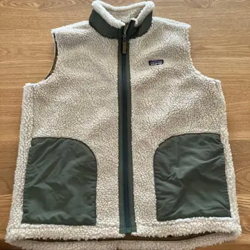 patagonia 플리스 자켓 아이보리/올리브