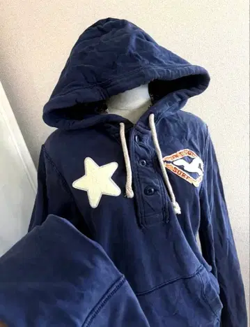 레어 디자인 빅 스타 하프 버튼 패치워크 헤이세이 갸루 y2k 스트릿