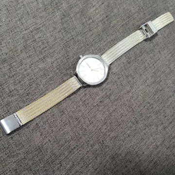 쿼츠 손목시계 골드 메쉬 밴드