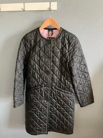 라벤햄 블랙 퀼팅 자켓 38 사이즈