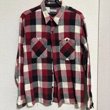 STEADY BLUE 체크 무늬 플란넬 셔츠 일본제