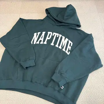 Naptime. 후드 맨투맨 다크 그린 M 사이즈