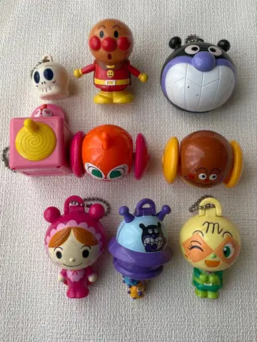 호빵맨 헤드맨 세균맨 멜론빵나짱 외 키링 세트