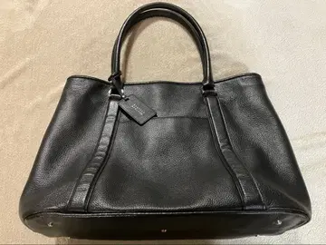 BARNEYS NEW YORK 블랙 소가죽 레더 토트백 대용량