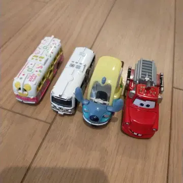 카즈 미니카 4대 세트 스티치 디즈니 버스