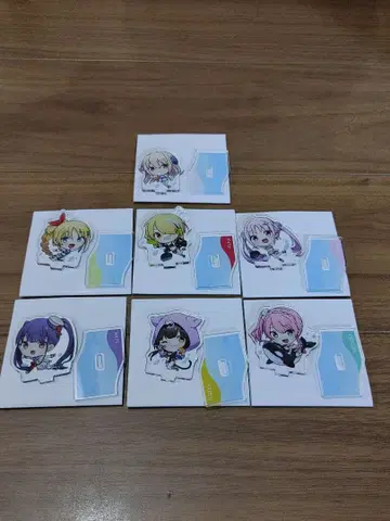 헤븐 번즈 레드 카페 바닷가 미니 아크릴 스탠드 세트