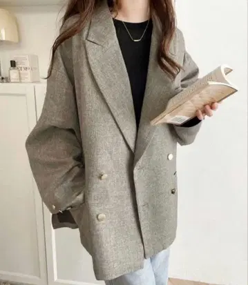 CLASSICAL ELF 클래식 엘프 자켓 골드 버튼 오버 사이즈