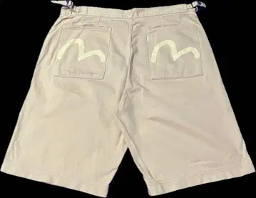 EVISU 숏팬츠 베이지 34인치