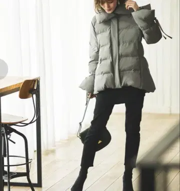 RUIRUE BOUTIQUE 다운 자켓 카키 빅 사이즈