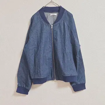 블루종 집업 자켓 M 사이즈 코튼