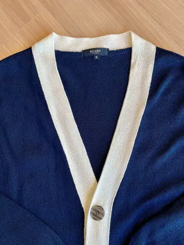 [컨디션 최상] 빔즈 가디건 네이비 M (실측치수 L~XL) 일본제