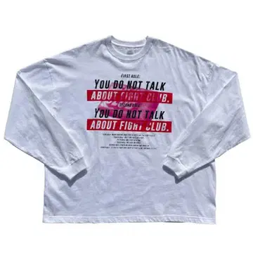 파이트 클럽 롱 슬리브 T셔츠 L 사이즈