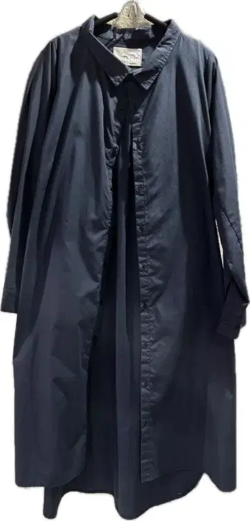 네이비 셔츠 원피스 긴팔