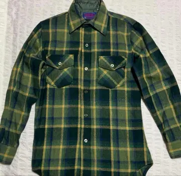 PONDEROSA 타탄 체크 패턴 울 셔츠