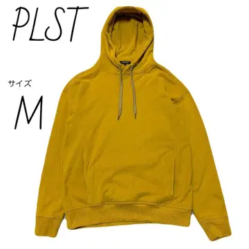 플라스테 PLST 풀오버 후드티 사이즈 M 옐로우