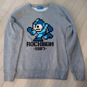 ROCKMAN 록맨 트레이닝복 맨투맨 속기모