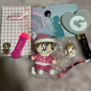 이와하시 겐키 Lil G 봉제 인형 응원봉 춋코리상 클리어 파일