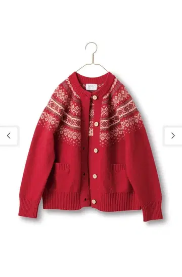 써니클라우드 노르딕 가디건 (여성용) 빨간색