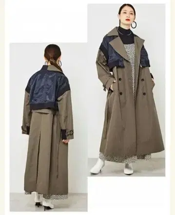 Soffitto 소피토 MA-1 비대칭 트렌치코트