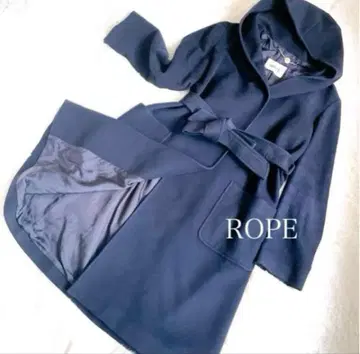 로페 ROPE 후드 부착 캐시미어 혼방 울 코트 15호 빅사이즈