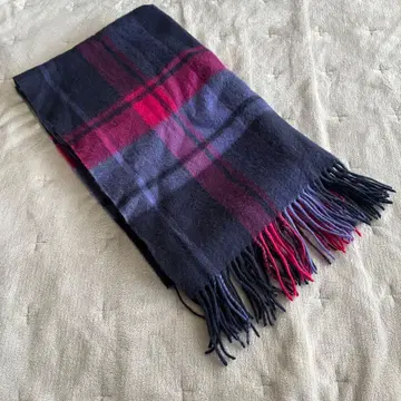 N. Natural Beauty Basic 울 체크 스톨