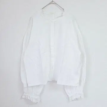 apres jour 긴팔 블라우스 화이트 여성용 F 면 여성용