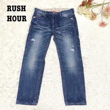 s.1040 [러쉬 아워] 여성용 데님 청바지 테이퍼드 블루