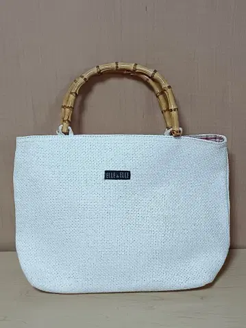ELLE & ELLE 화이트 핸드백