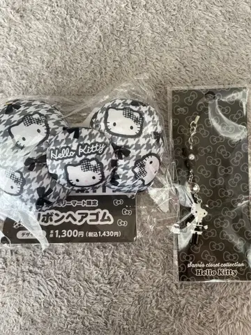 헬로키티 옷장 컬렉션 외출 리본 머리끈 세트
