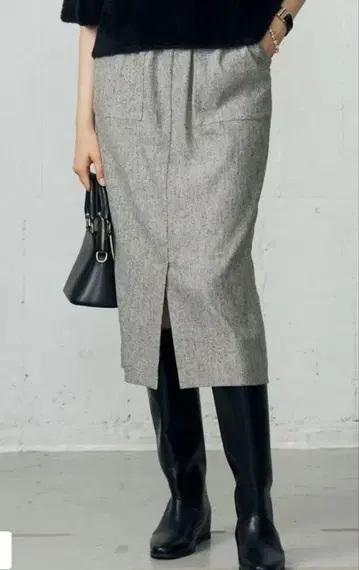 자유구 이번 시즌 가을/겨울 제품 네프 트위드 스커트