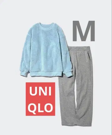 퍼 리 플리스 세트 유니클로 파자마 룸웨어