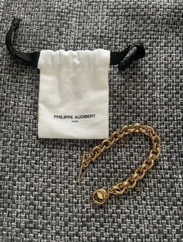 새상품 PHILIPPE AUDIBERT 체인 팔찌 골드