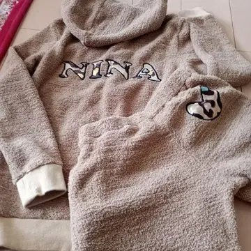 NINA 후드 부착 보아 후드티 & 시트 팬츠