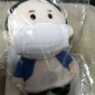 코레코레 마스크 포함 봉제 인형 파란색 의류 코레코레 봉제 인형 키링