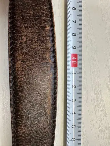 페라가모 브라운 가죽 벨트