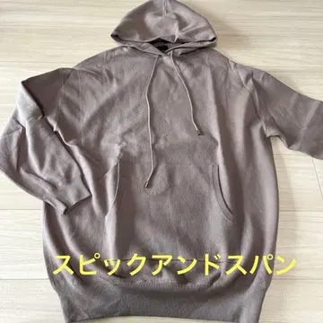 스픽 앤 스팬 Spick & span 브라운 후드티