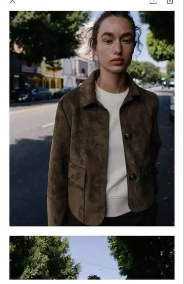 ZARA 숏 스웨이드 자켓