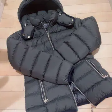 케이프 경적 다운 자켓 카키 44