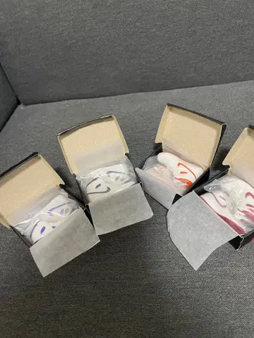 Nike 스니커즈 4족 세트 화이트/퍼플