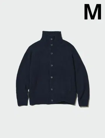 유니클로 수플레얀 스탠드 카라 가디건 (긴팔) UNIQLO