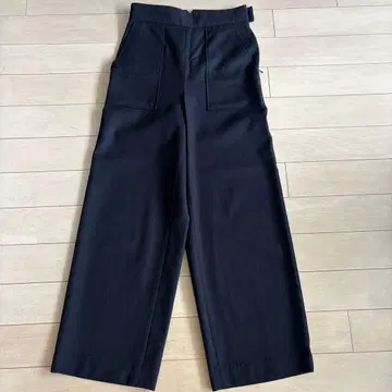 MACPHEE 네이비 와이드 팬츠 34